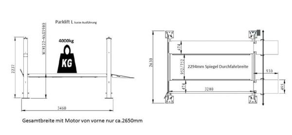 Parklift L Mini – extra kurz